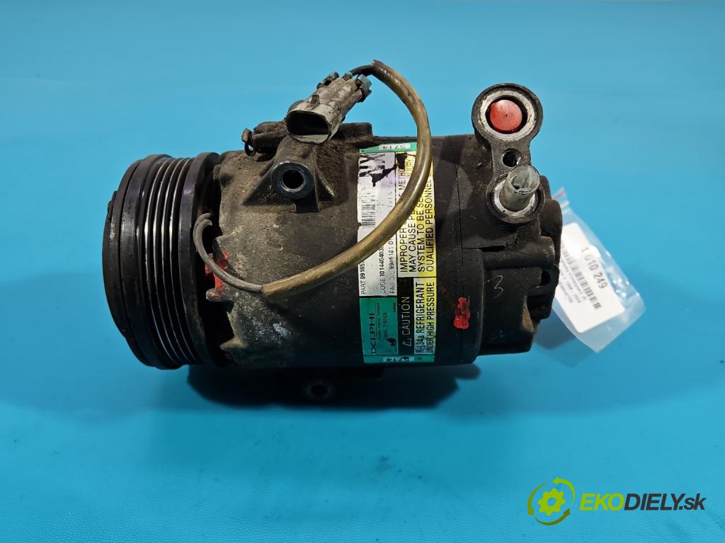 Opel Astra II 1998-2009 1.6 16v 101 HP manual 74 kW 1598 cm3 5- Kompresor: klimatizácie 09165714 (Kompresor klimatizácie)