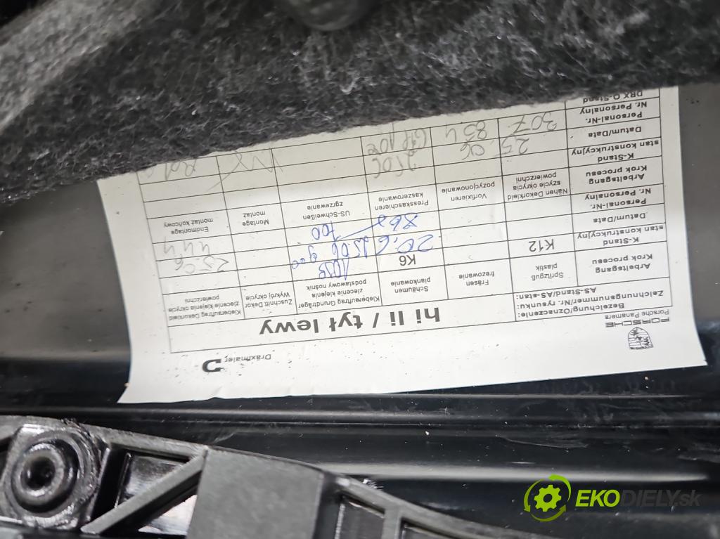Porsche Panamera I 970 2009-2016 3.6 V6 M4620 310 hp automatic 228 kW 3605 cm3 5- Tapacír: dveře zadní levé