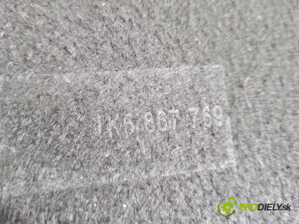 Vw Golf VI 2008-2013 1.4 16v 80 HP manual 59 kW 1390 cm3 5- zadná 1K6867769 (Pláto kufra)