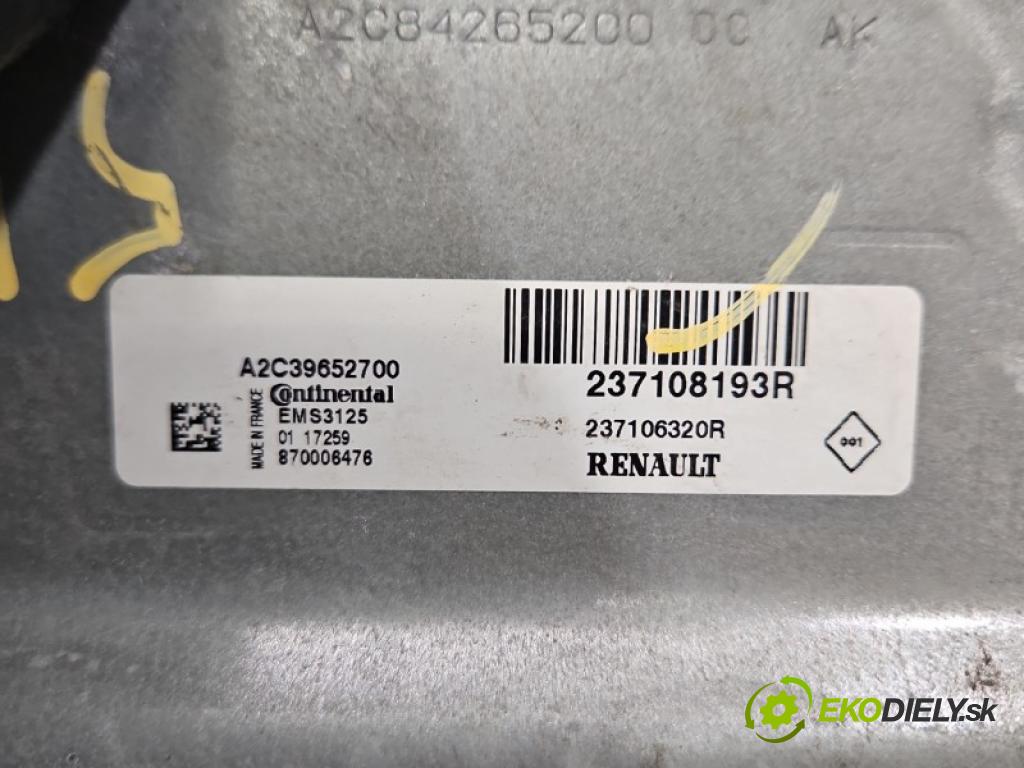 Dacia Lodgy 2012-2022 1.6 16V 102 hp manual 75 kW 1598 cm3 5- řídící jednotka motoru 237108193R
