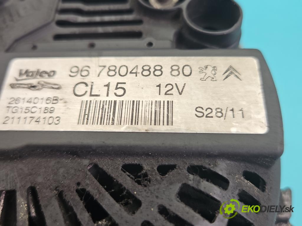 Citroen C4 Picasso II 2013-2019 1.6 hdi 109 HP manual 80 kW 1560 cm3 5- Alternator 9678048880 (Alternátor)