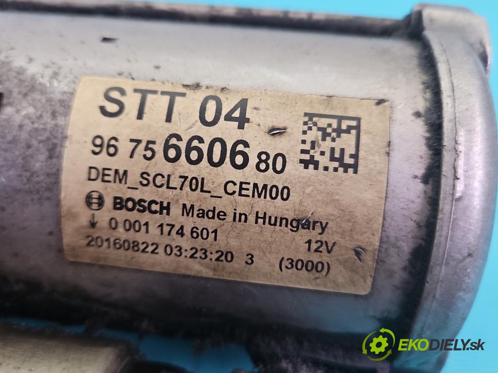 Citroen C4 Picasso II 2013-2019 1.6 hdi 109 HP manual 80 kW 1560 cm3 5- štartér 9675660880 (Štartér)
