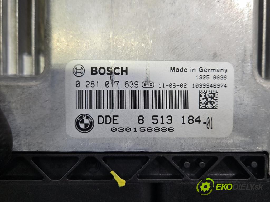 Bmw X3 F25 2010-2017 2.0d 184 hp automatic 135 kW 1995 cm3 5- řídící jednotka motoru 0281017639