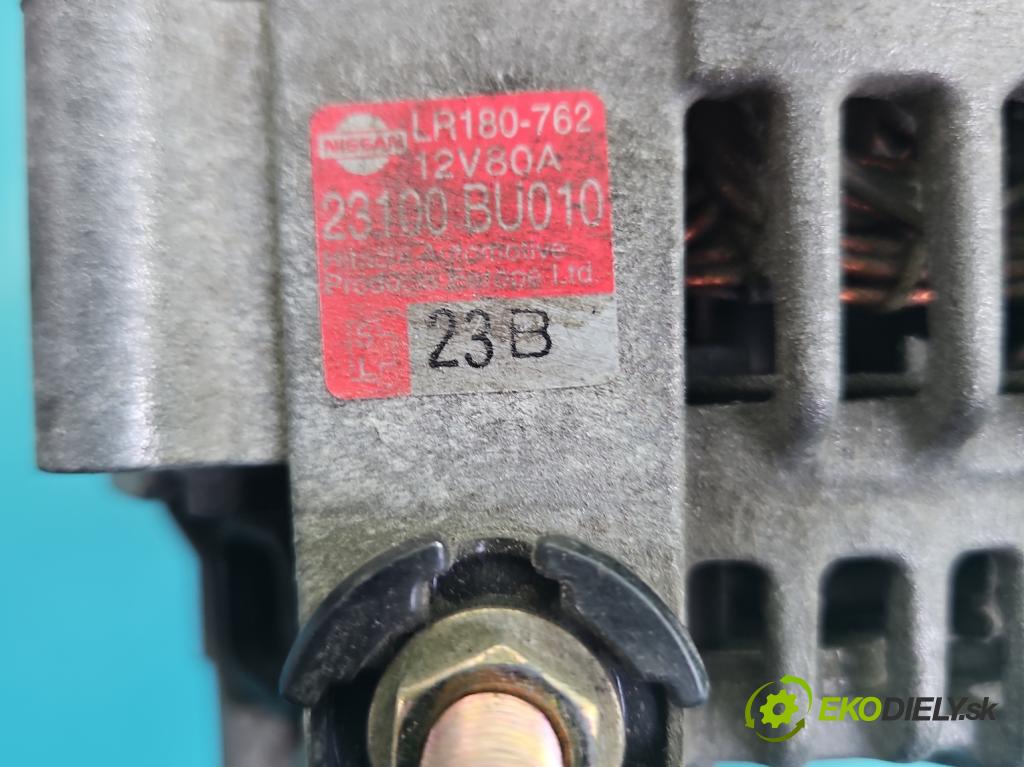 Nissan Almera N16 2000-2006 1.8 16v 114 HP manual 84 kW 1769 cm3 5- Alternator 23100-BU010 (Alternátor)