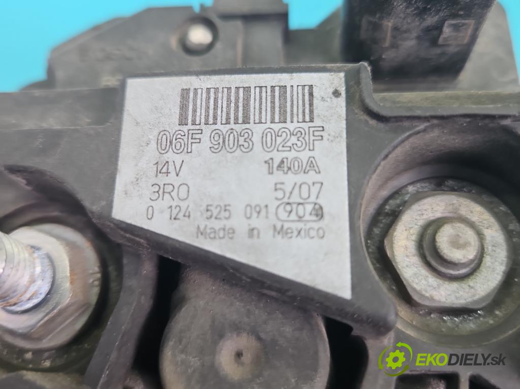 Vw Jetta V 2005-2010 1.6 SR 102 HP manual 75 kW 1595 cm3 4- Alternator 06F903023F (Alternátor)