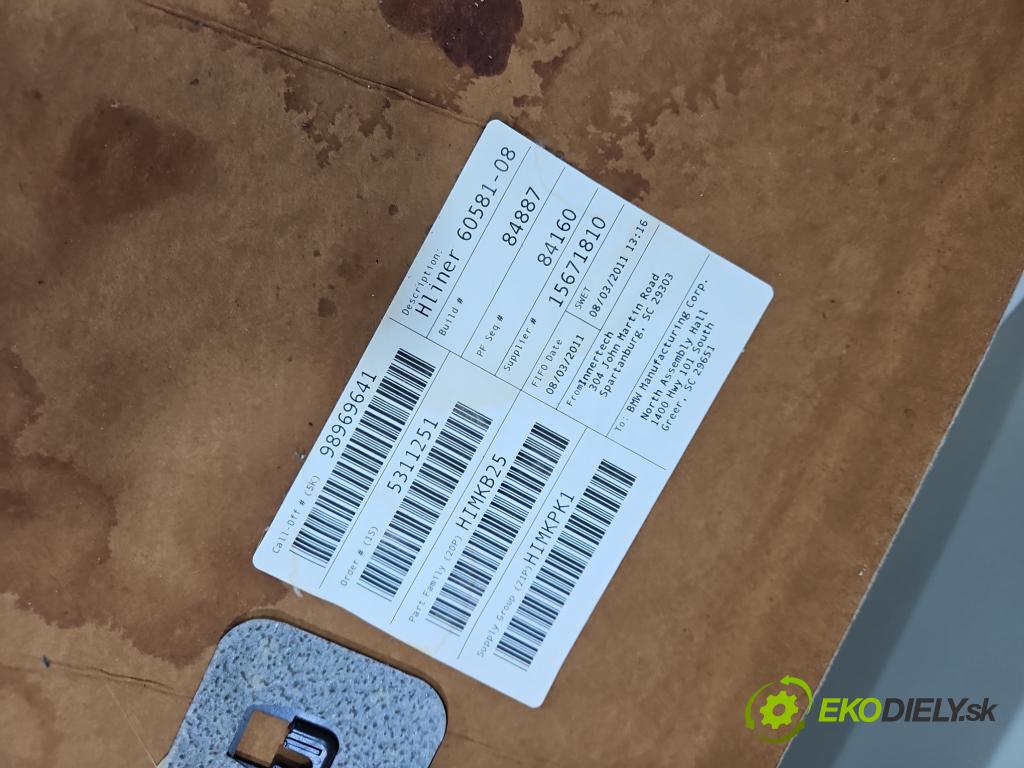 Bmw X3 F25 2010-2017 materiál uvnitř