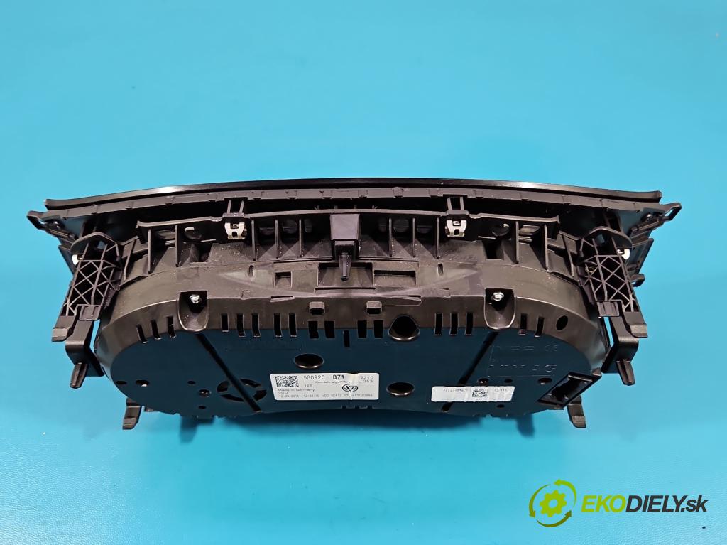 Vw Golf VII 2012-2020 1.4 TSI 140 hp manual 103 kW 1395 cm3 5- Přístrojová deska 5G0920871 (Přístrojová deska)