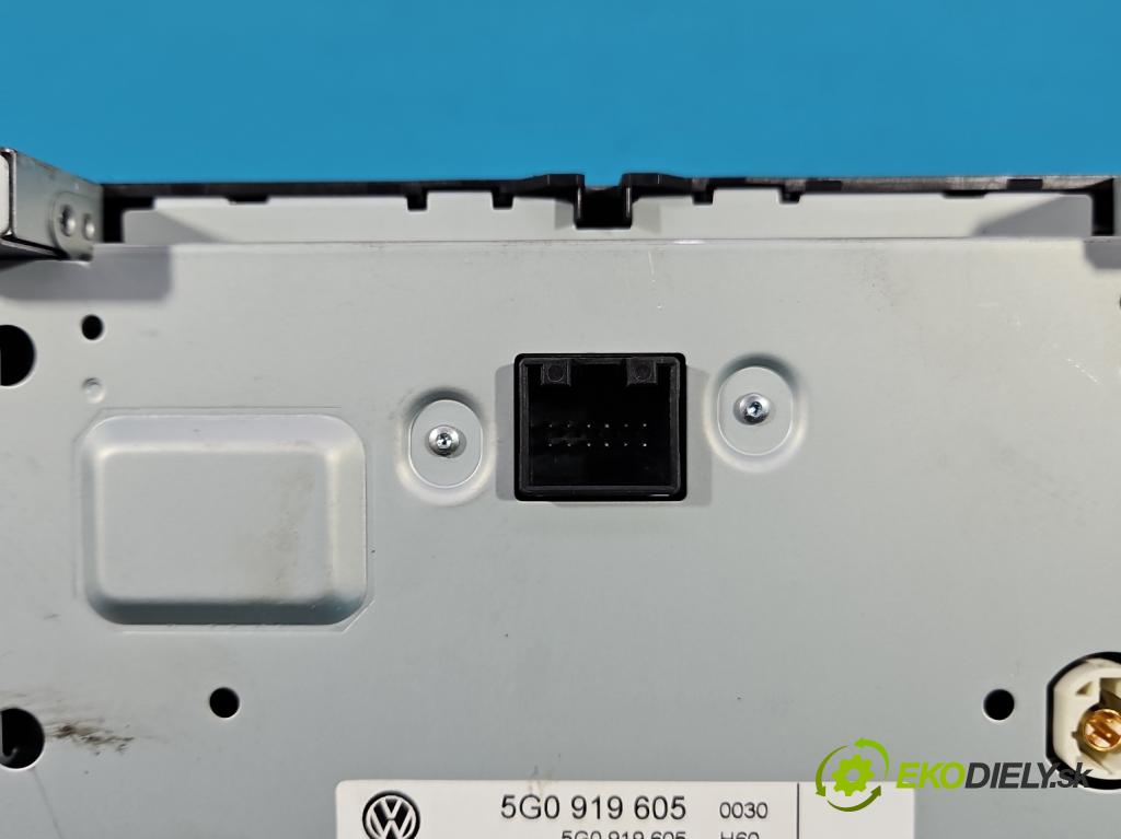 Vw Golf VII 2012-2020 1.4 TSI 140 hp manual 103 kW 1395 cm3 5- Radio továrna: 5G0919605