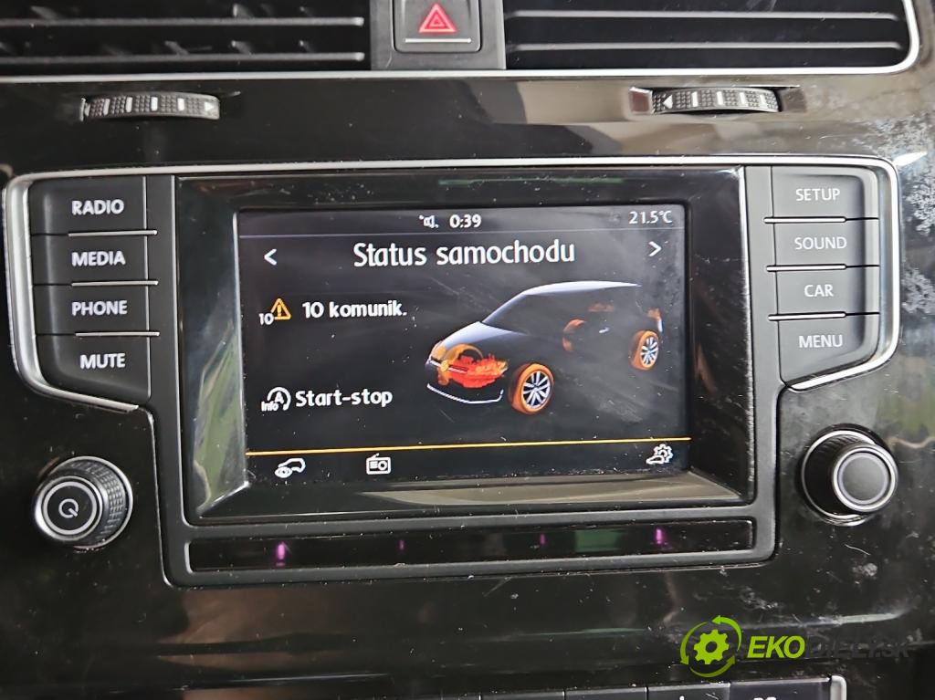 Vw Golf VII 2012-2020 1.4 TSI 140 hp manual 103 kW 1395 cm3 5- Radio továrna: 5G0919605