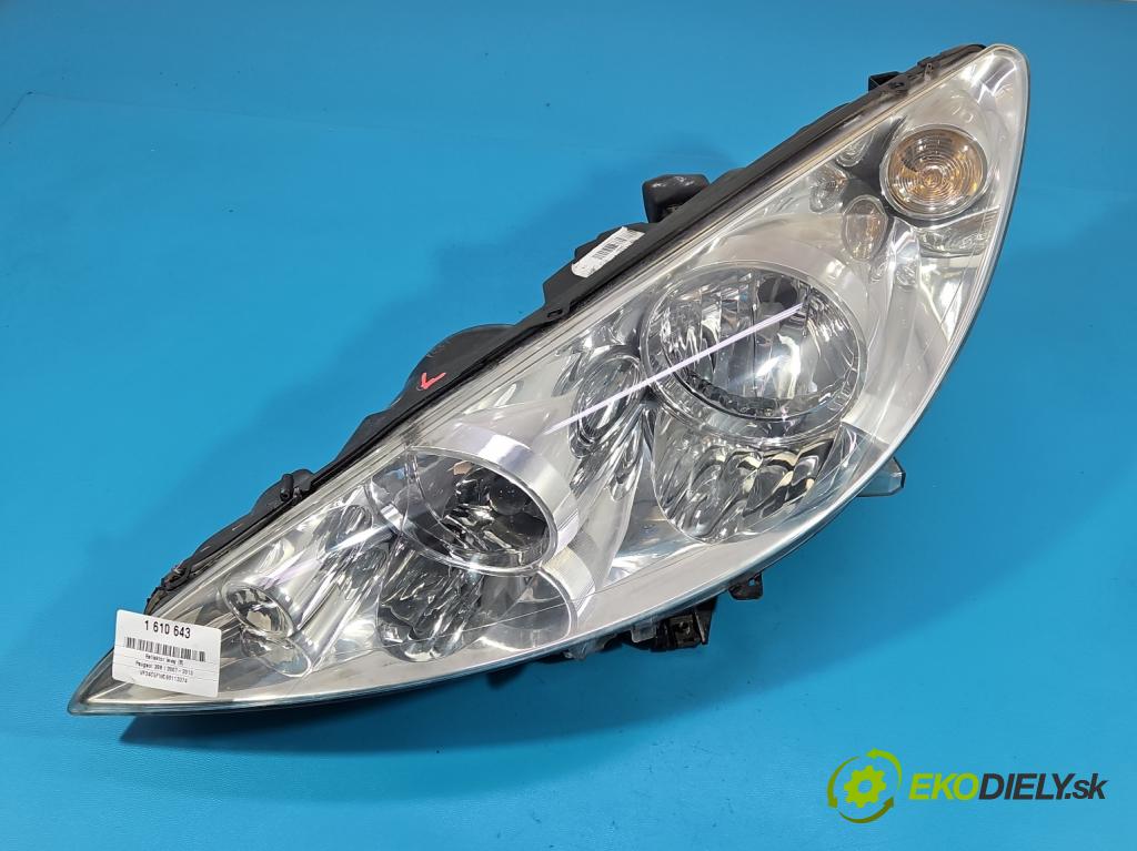 Peugeot 308 I 2007-2013 1.6 16V 120 HP manual 88 kW 1598 cm3 5- Reflektor: ľavý 9656162580 (Kľučka dverí ostatné)