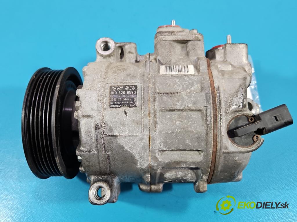 Vw Jetta V 2005-2010 1.6 SR 102 hp manual 75 kW 1595 cm3 4- Kompresor: klíma 1K0820859S (Kompresor klimatizace)