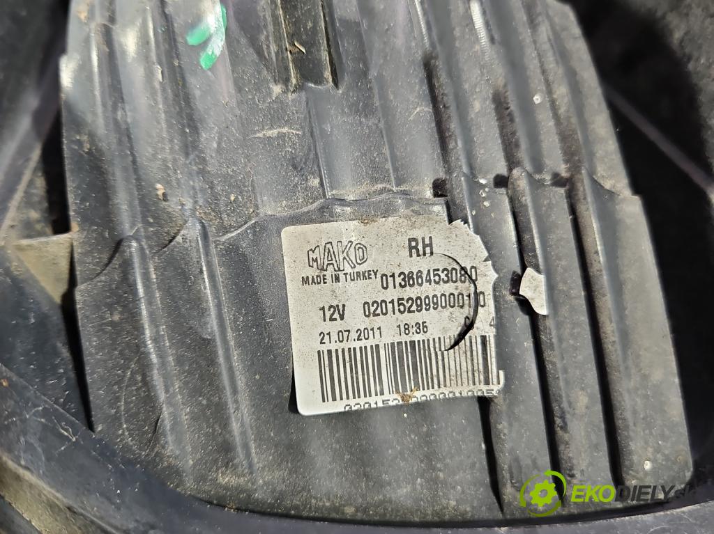 Peugeot Boxer II 2006-2018 2.2 hdi 120 HP manual 88 kW 2198 cm3 5- svetlo / reflektor zadné pravé blatník 01366453080