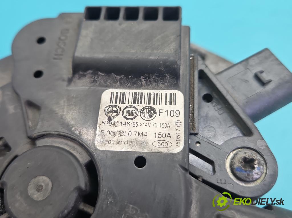 Fiat 500x 1.6 16V 110 HP manual 81 kW 1598 cm3 5- Alternator 51942146 (Alternátor)