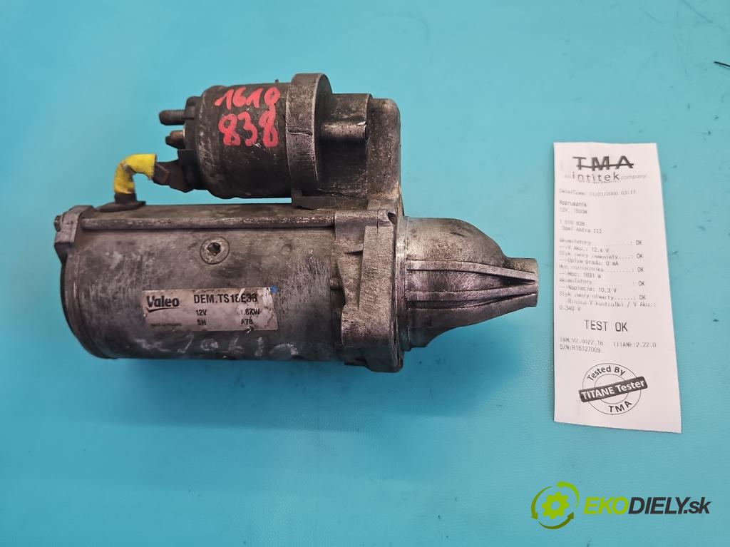 Opel Astra III 2004-2014 1.3 cdti 90 hp manual 66 kW 1248 cm3 3- startér: TS18E33 (Startér)