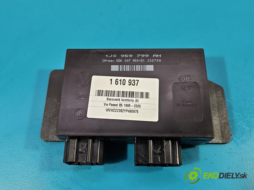 Vw Passat B5 1995-2005 1.9 tdi 90 hp manual 66 kW 1896 cm3 5- řídící jednotka komfortu 1J0959799AH