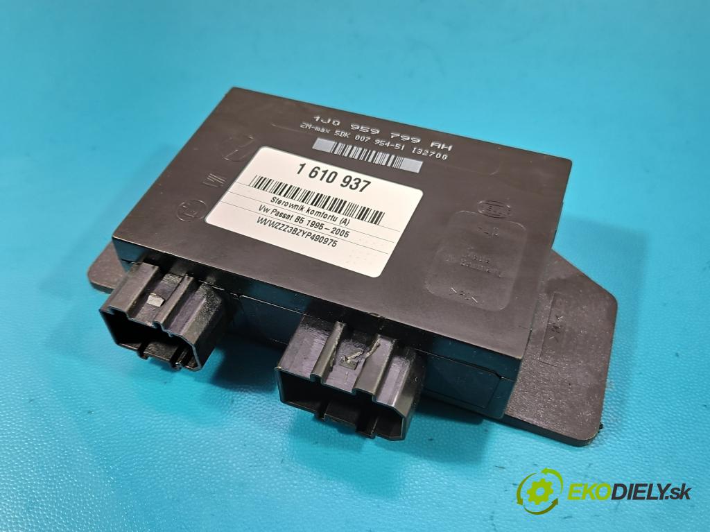 Vw Passat B5 1995-2005 1.9 tdi 90 hp manual 66 kW 1896 cm3 5- řídící jednotka komfortu 1J0959799AH