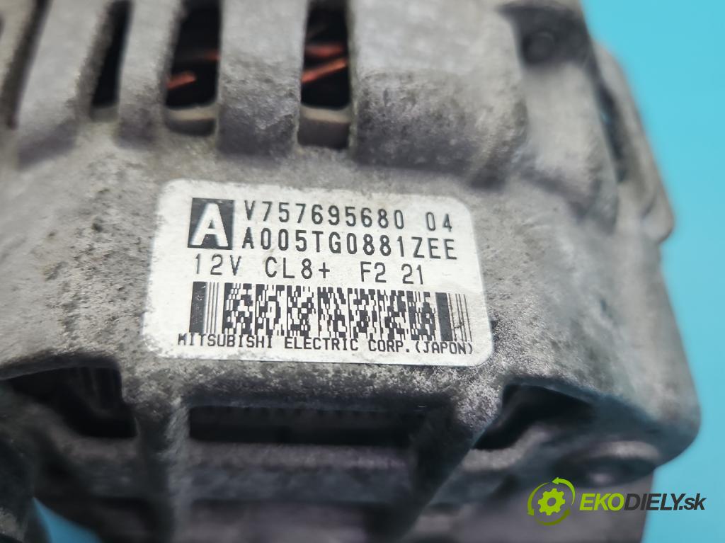 Peugeot 308 I 2007-2013 1.6 16V 120 HP manual 88 kW 1598 cm3 5- Alternator 757695680 (Alternátor)