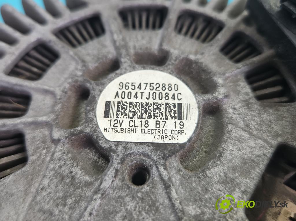 Citroen C4 Grand picasso I 2006-2013 2.0 HDI 136hp automatic 100 kW 1997 cm3 5- Alternator 9654752880 (Alternátor)