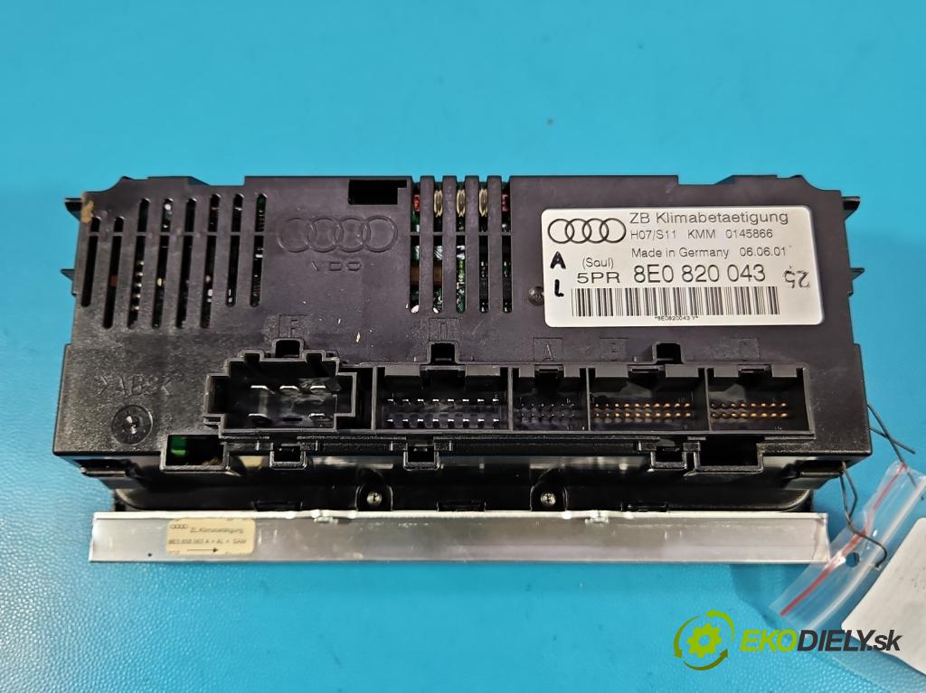 Audi A4 B6 2000-2004 2.0 20V 131 hp manual 96 kW 1984 cm3 4- palubní deska panel topení 8E0820043