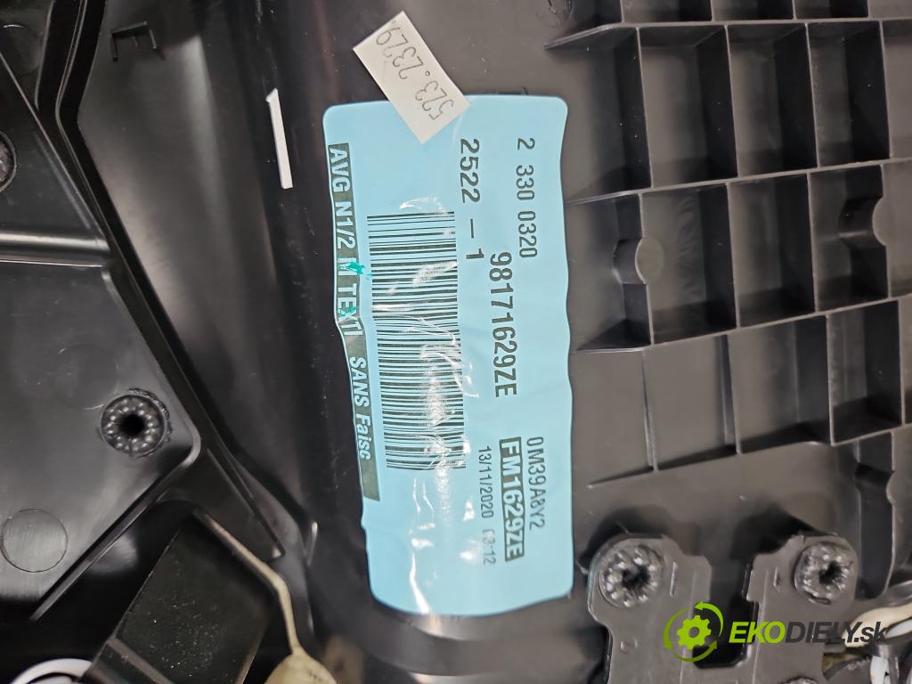 Peugeot 5008 II 2017-2024 1.5 hdi 131 hp automatic 96 kW 1499 cm3 5- Tapacír: dveře přední levé 98171629ZE