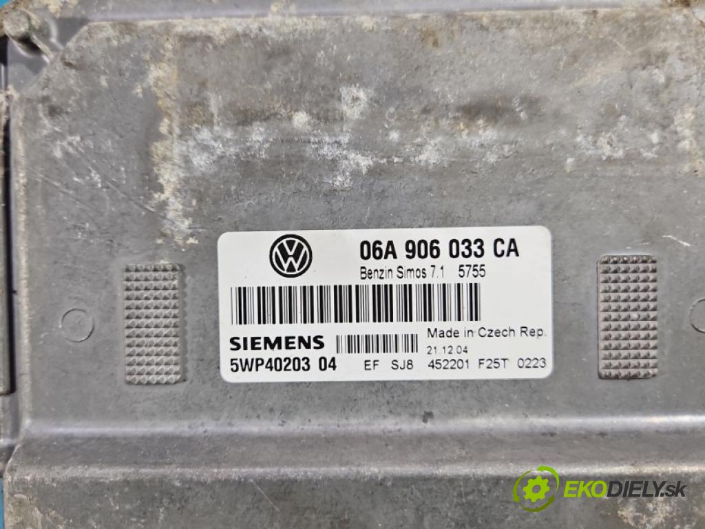 Vw Golf V 2003-2009 1.6 SR BGU 102 hp manual 75 kW 1595 cm3 5- řídící jednotka motoru 06A906033CA