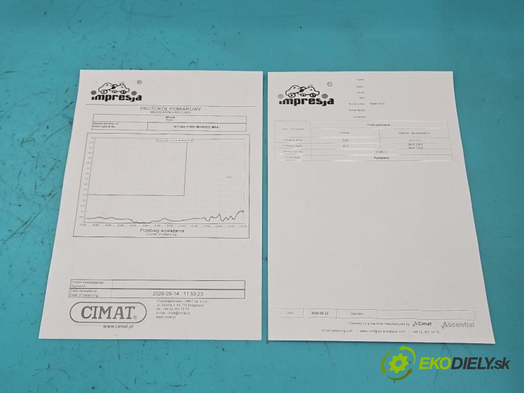 Ford Mondeo Mk4 2007-2014 1.8 tdci 101 hp manual 74 kW 1799 cm3 5- Turbodmychadlo repasováno 763647-19