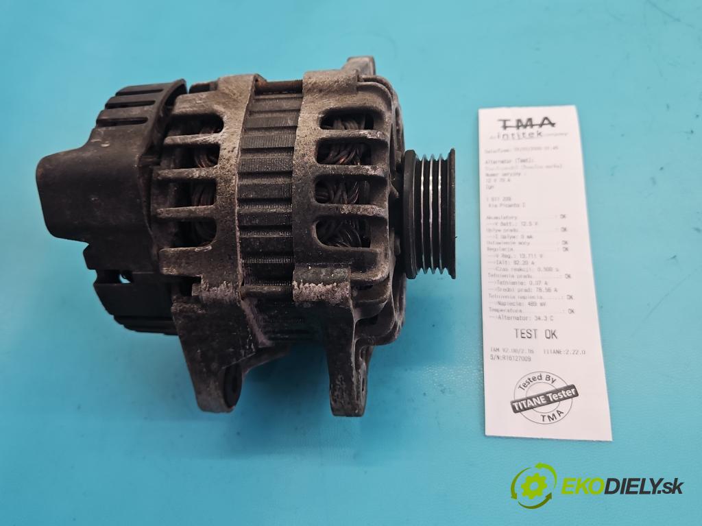 Kia Picanto I 2003-2011 1.1b 65 hp manual 48 kW 1086 cm3 5- Alternator 37300-02551 (Alternátor)