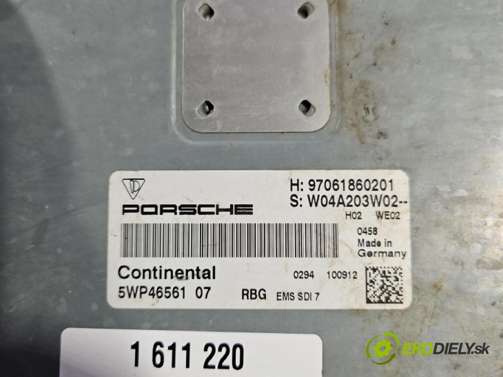 Porsche Panamera I 970 2009-2016 3.6 V6 M4620 310 hp automatic 228 kW 3605 cm3 5- řídící jednotka motoru 97061860201