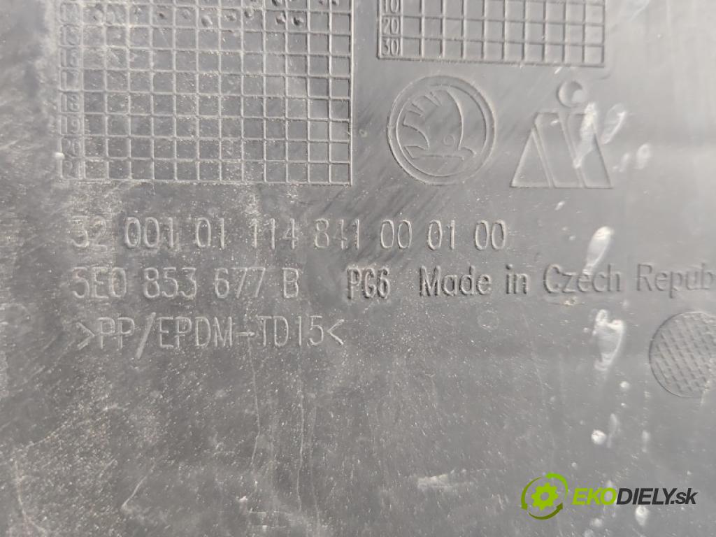 Skoda Octavia III 2013- 2.0 tdi 184 hp automatic 135 kW 1968 cm3 5- Zaślepka: mřížka: nárazníku medián: 5E0853677B