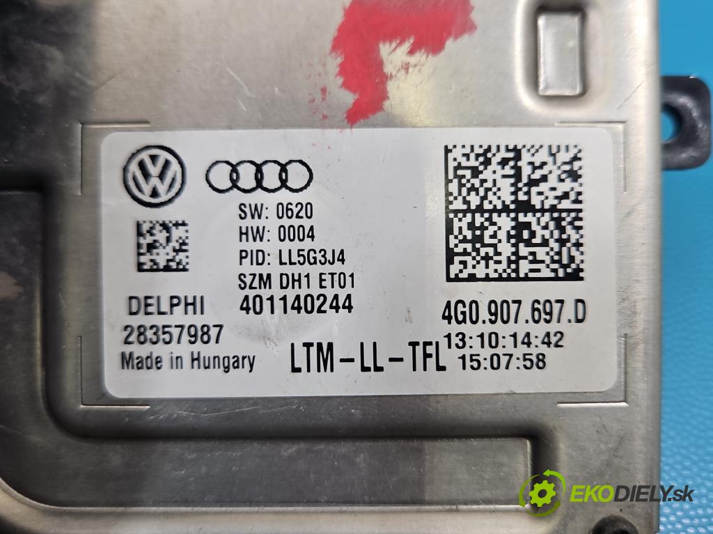 Skoda Octavia III 2013- 2.0 tdi 184 hp automatic 135 kW 1968 cm3 5- měnič xenon 4G0907697D (Řídící jednotka xenonu)