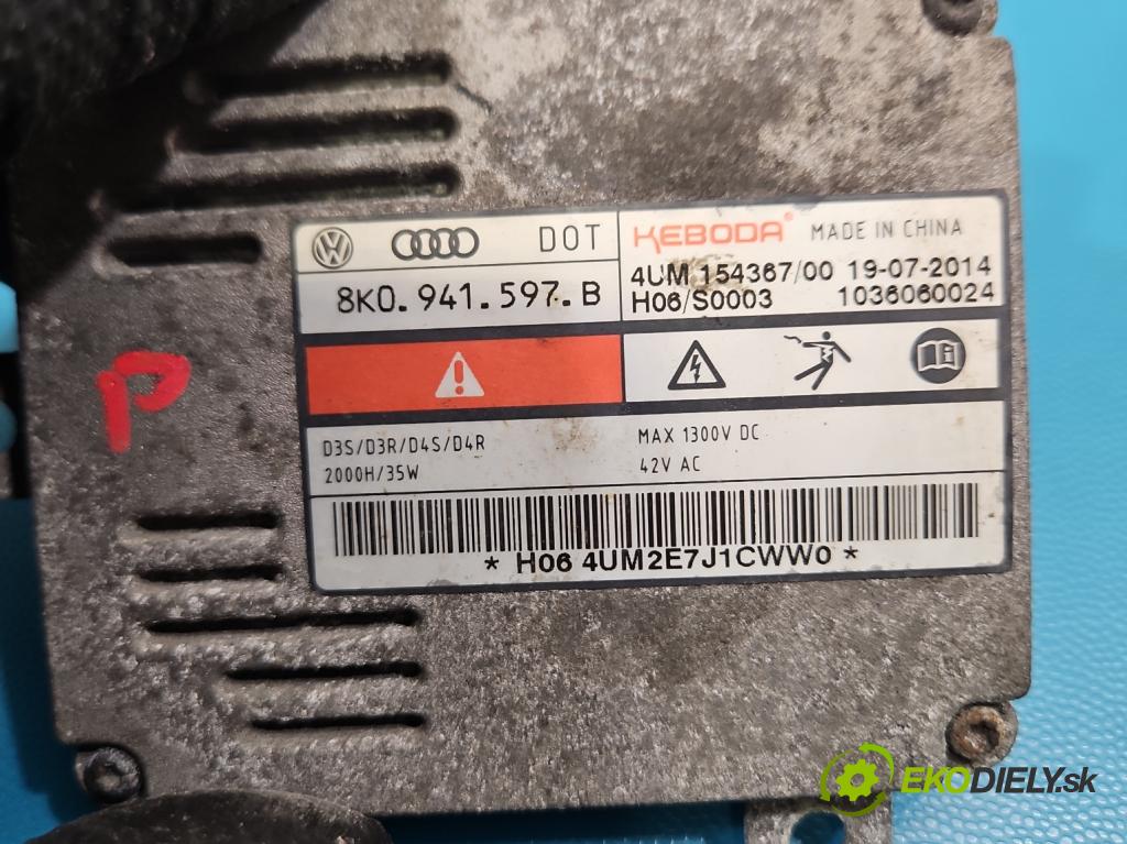 Skoda Octavia III 2013- 2.0 tdi 184 hp automatic 135 kW 1968 cm3 5- měnič xenon 8K0941597B (Řídící jednotka xenonu)