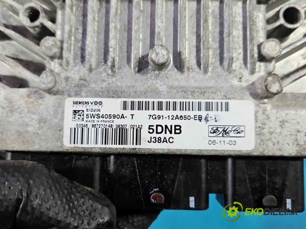 Ford Mondeo Mk4 2007-2014 1.8 tdci 101 hp manual 74 kW 1799 cm3 5- řídící jednotka motoru 7G91-12A650-EB