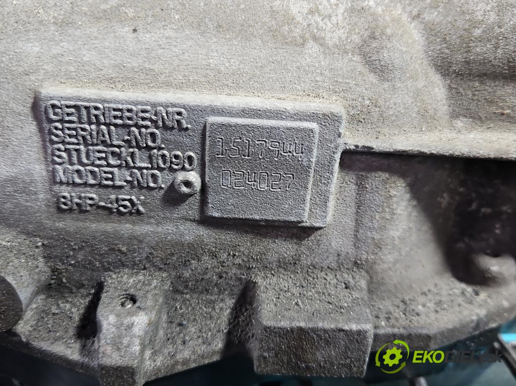 Bmw X3 F25 2010-2017 2.0d 184hp automatic 135 kW 1995 cm3 5- prevodovka stupeň,rýchlosť automat 8HP-45X