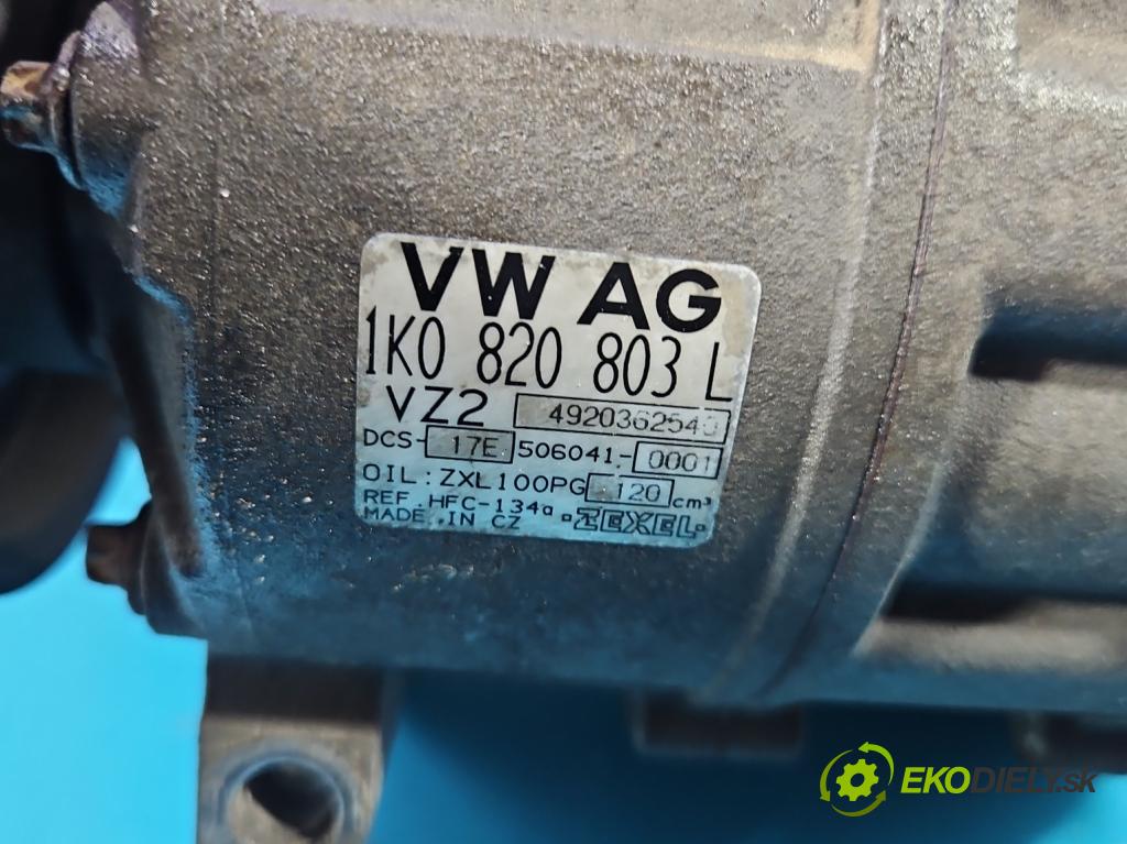 Vw Golf V 2003-2009 1.6 SR BGU 102 hp manual 75 kW 1595 cm3 5- Kompresor: klíma 1K0820803L (Kompresor klimatizace)