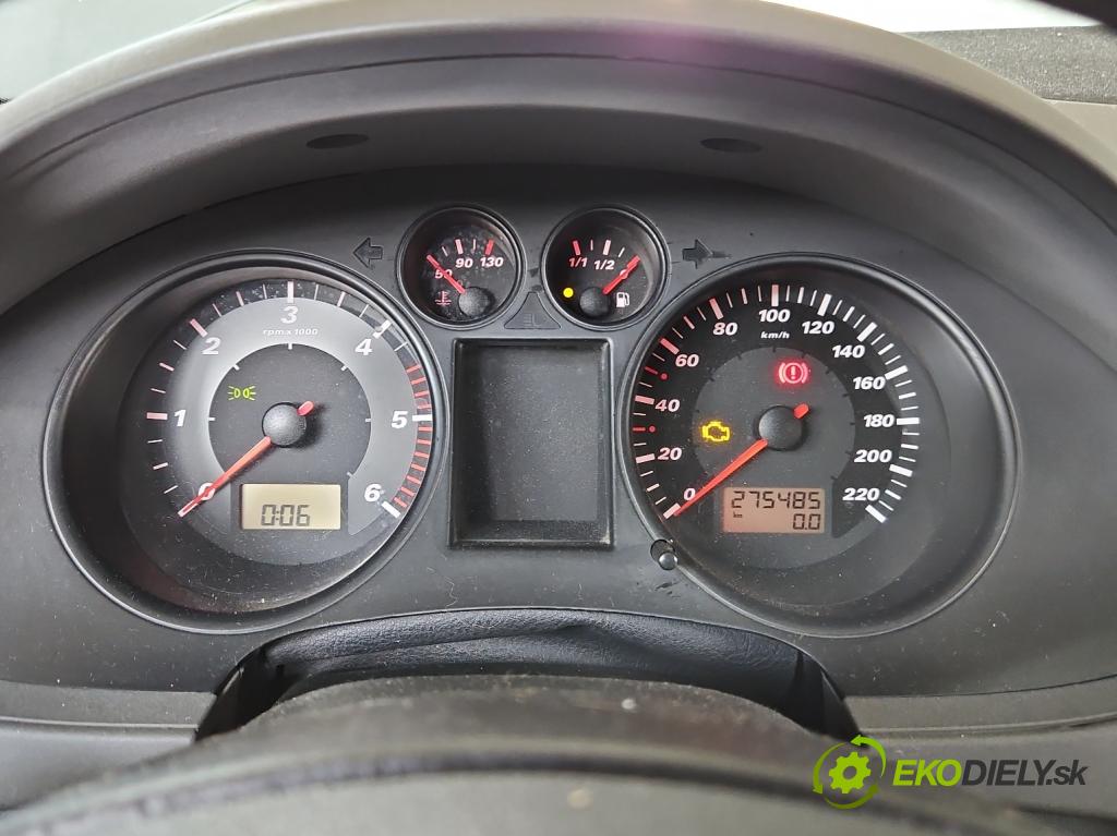 Seat Ibiza III 6L 2002-2008 1.4 tdi 75 HP manual 55 kW 1422 cm3 3- prístrojovka/ budíky W06L0920820J (Prístrojová doska)