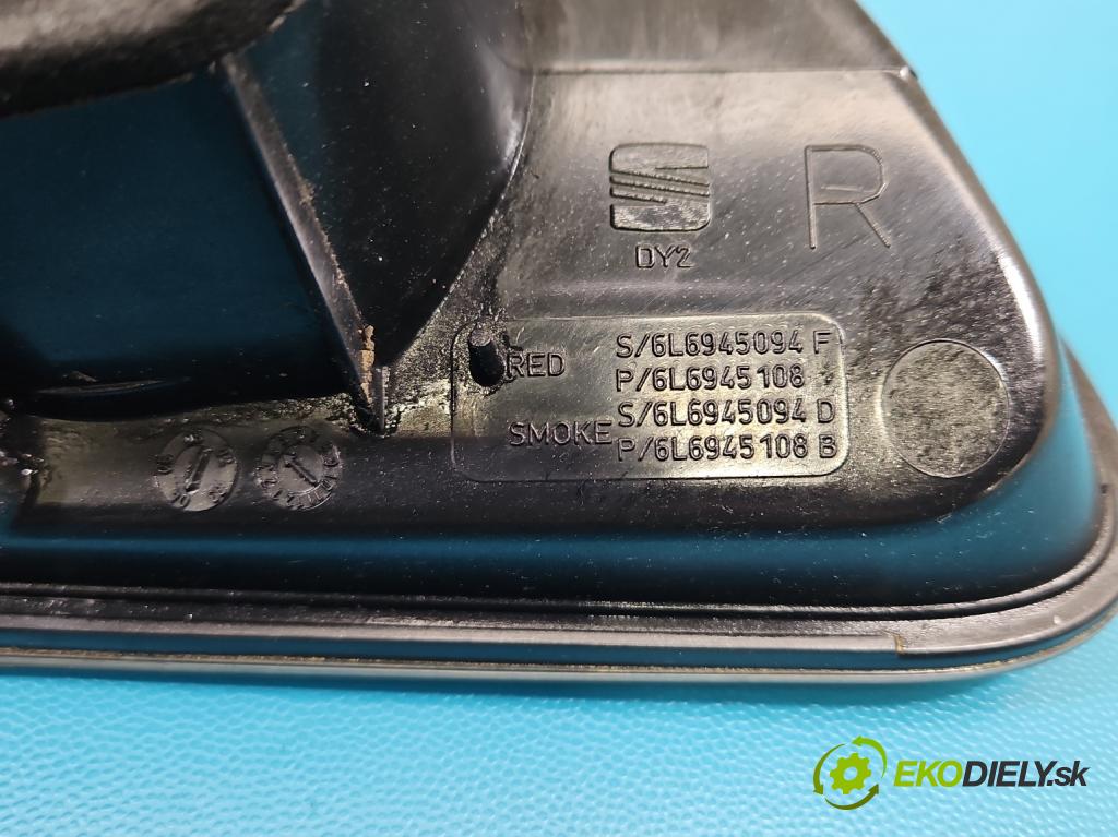 Seat Ibiza III 6L 2002-2008 1.4 tdi 75 HP manual 55 kW 1422 cm3 3- svetlo / reflektor zadné pravé kufrové dvere 6L6945094F