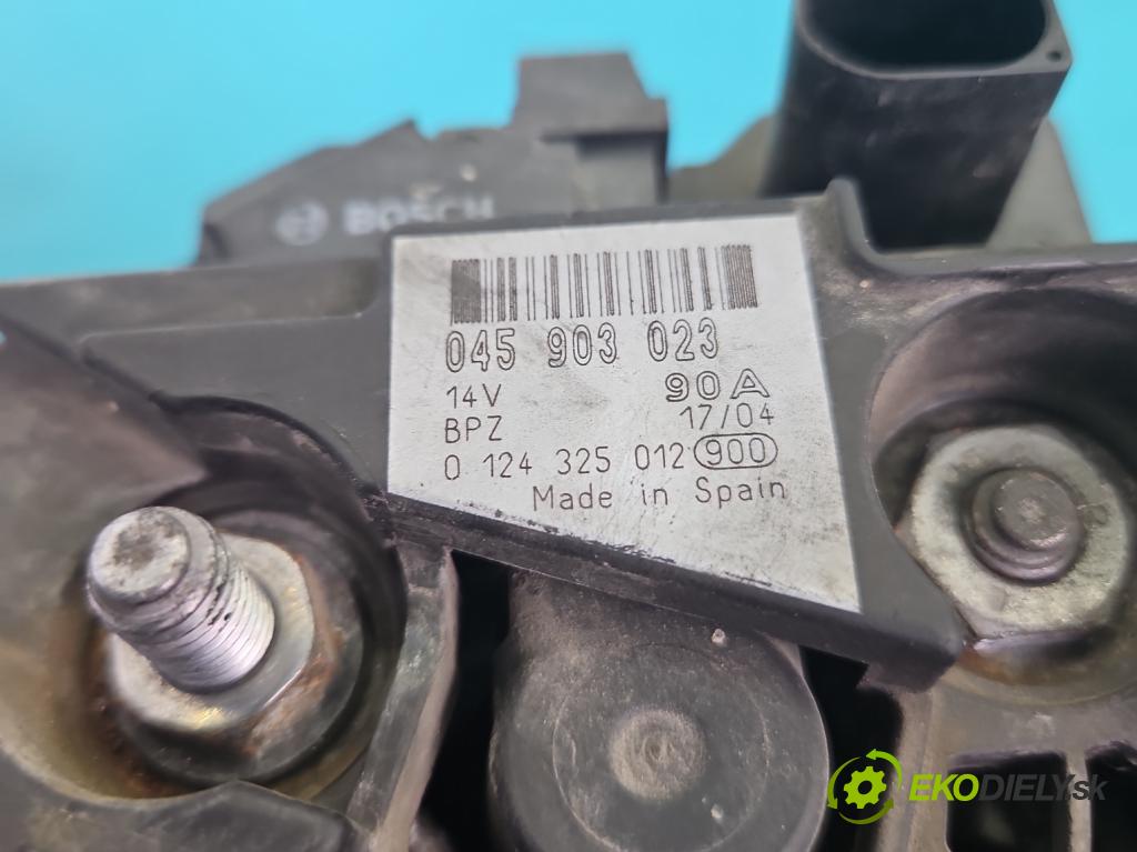 Seat Ibiza III 6L 2002-2008 1.4 tdi 75 hp manual 55 kW 1422 cm3 3- Alternator 045903023 (Alternátor)