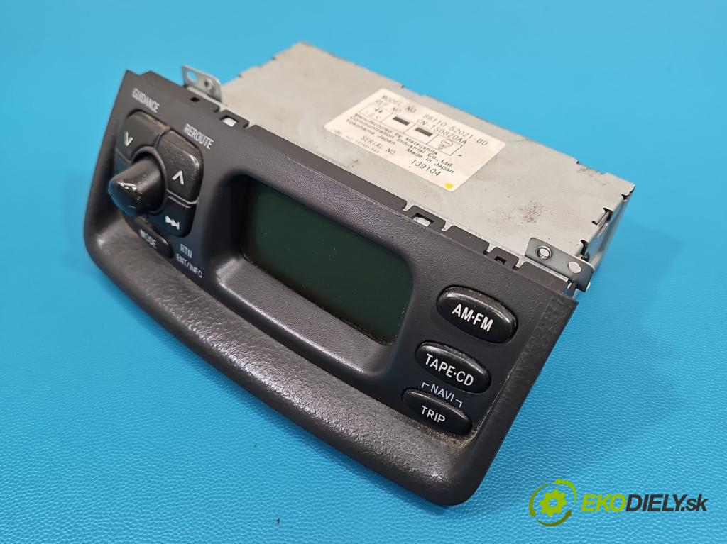 Toyota Yaris I 1999-2005 1.3 vvti 86 HP manual 63 kW 1299 cm3 3- Radio originál 86110-52021