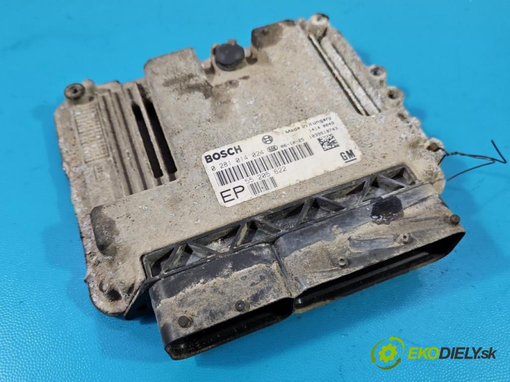 Opel Zafira B 2005-2014 1.9 cdti 120 hp manual 88 kW 1910 cm3 5- řídící jednotka motoru 0281014024