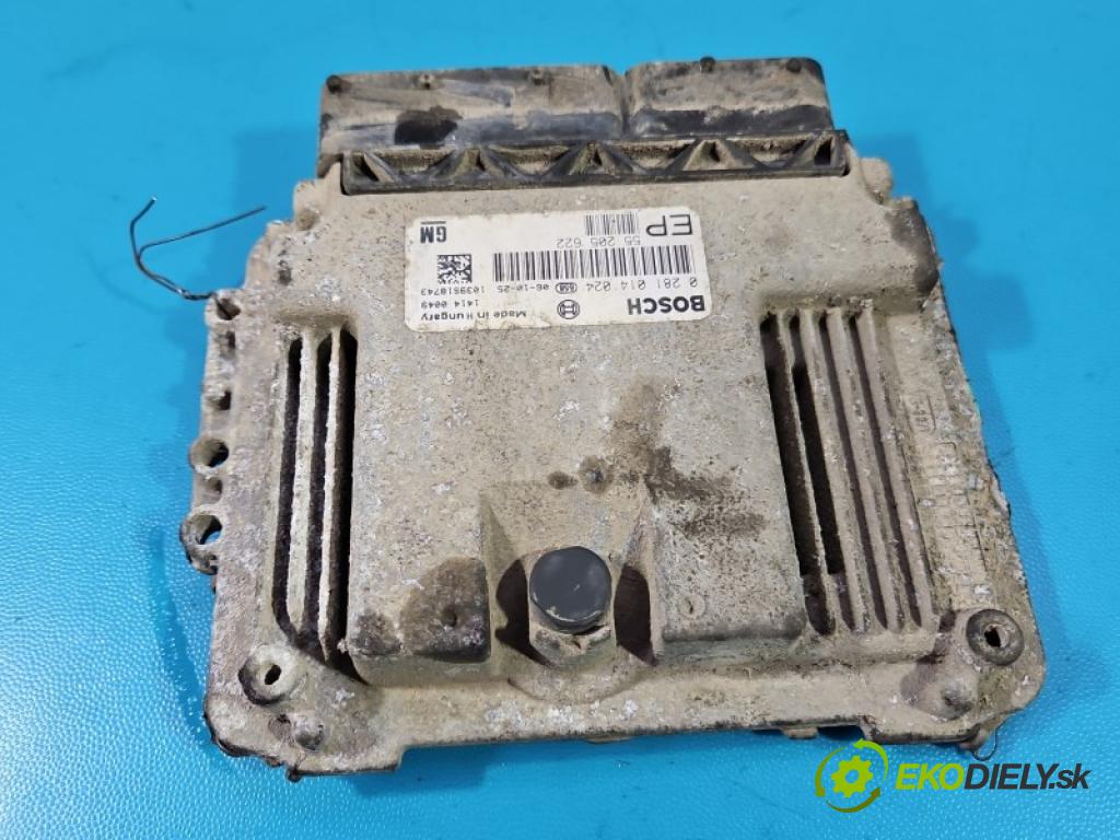 Opel Zafira B 2005-2014 1.9 cdti 120 hp manual 88 kW 1910 cm3 5- řídící jednotka motoru 0281014024