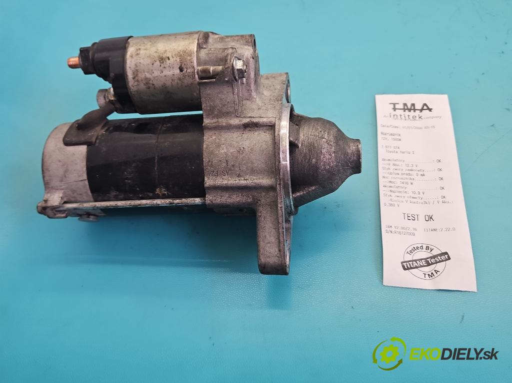 Toyota Yaris I 1999-2005 1.3 vvti 86 hp manual 63 kW 1299 cm3 3- startér:  (Startér)