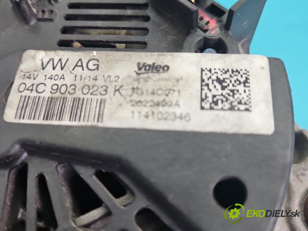 Vw Golf VII 2012-2020 1.4 TSI 140 HP manual 103 kW 1395 cm3 5- Alternator 04C903023K (Alternátor)