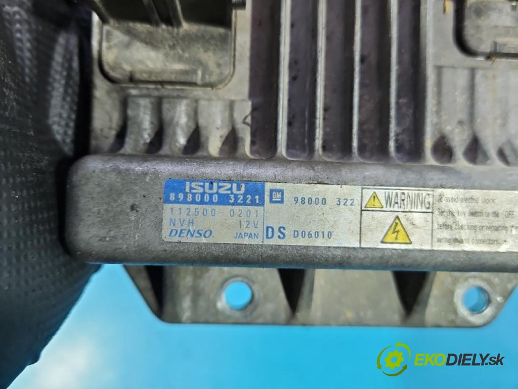 Opel Meriva A 2002-2010 1.7 cdti 101 hp manual 74 kW 1686 cm3 5- řídící jednotka motoru 8980003221