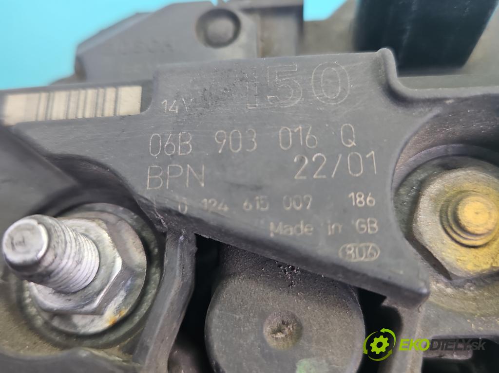 Audi A4 B6 2000-2004 2.0 20V 131 hp manual 96 kW 1984 cm3 4- Alternator 06B903016Q (Alternátor)