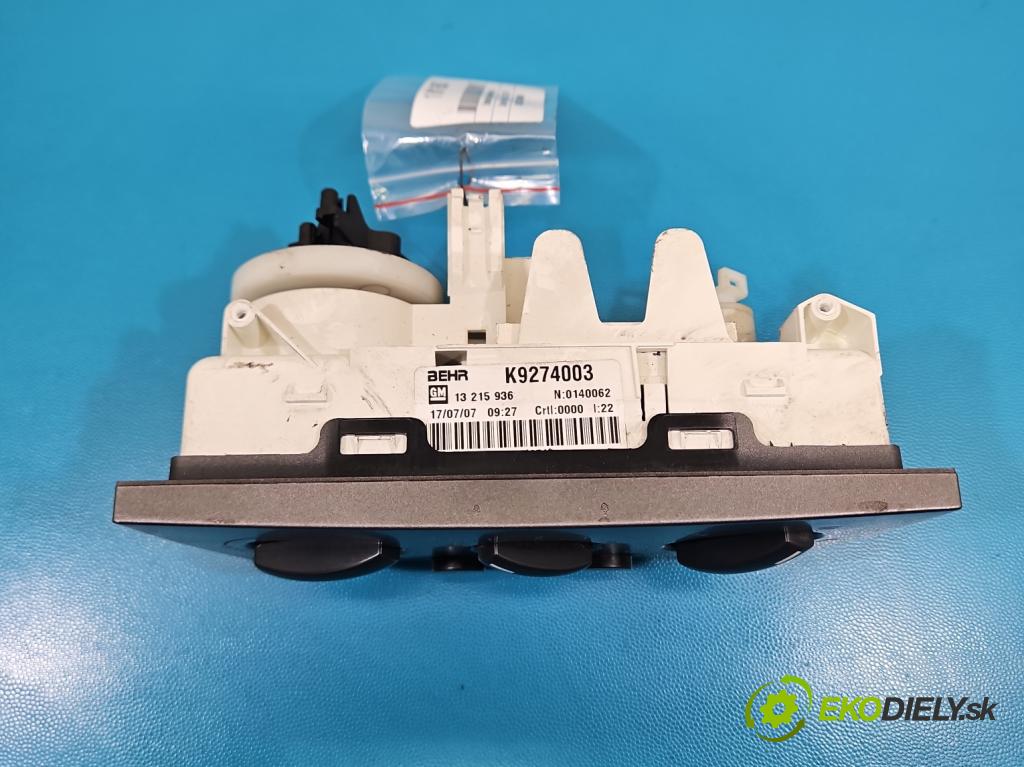 Opel Meriva A 2002-2010 1.7 cdti 101 HP manual 74 kW 1686 cm3 5- panel kúrenia 13215936