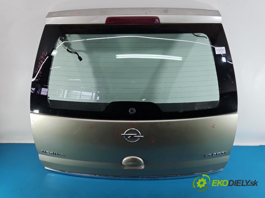 Opel Meriva A 2002-2010 1.7 cdti 101 hp manual 74 kW 1686 cm3 5- zadní kufrové dveře  (Zadní kapota (kufr))