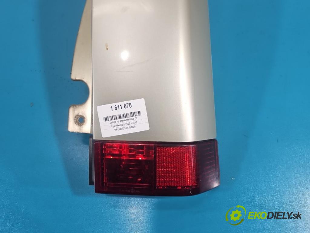 Opel Meriva A 2002-2010 1.7 cdti 101 hp manual 74 kW 1686 cm3 5- světlo zadní pravé blatník: 13130028