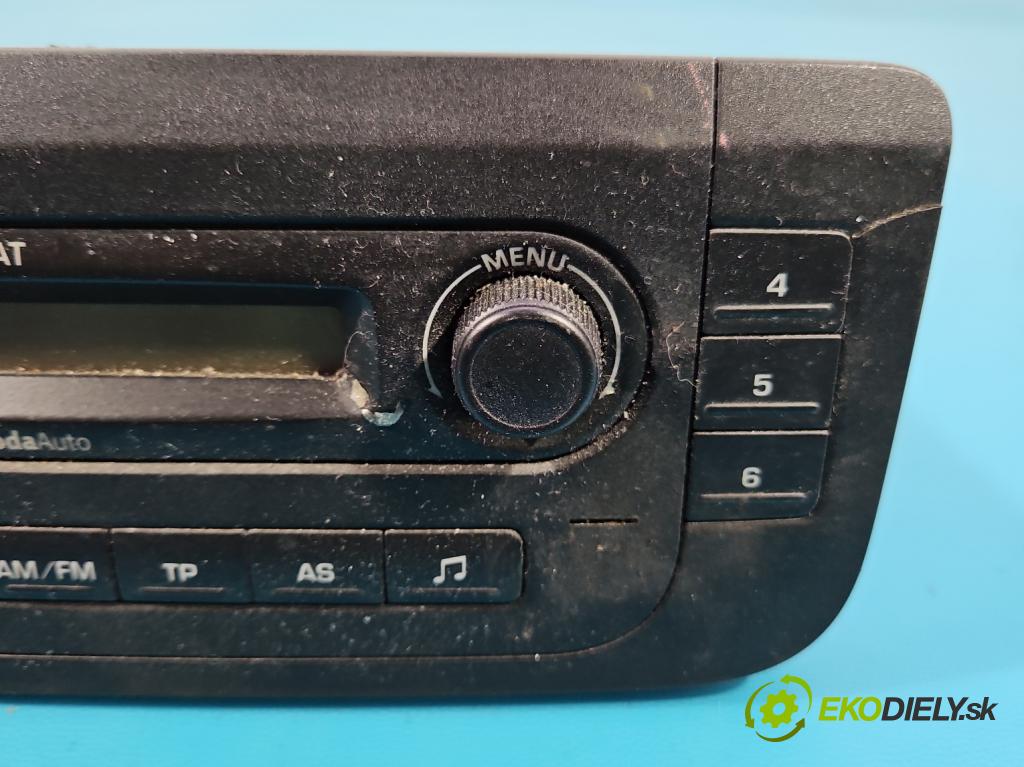Skoda Fabia II 2007-2014 1.4 16V 86 HP manual 63 kW 1390 cm3 5- Radio originál 5J0035152