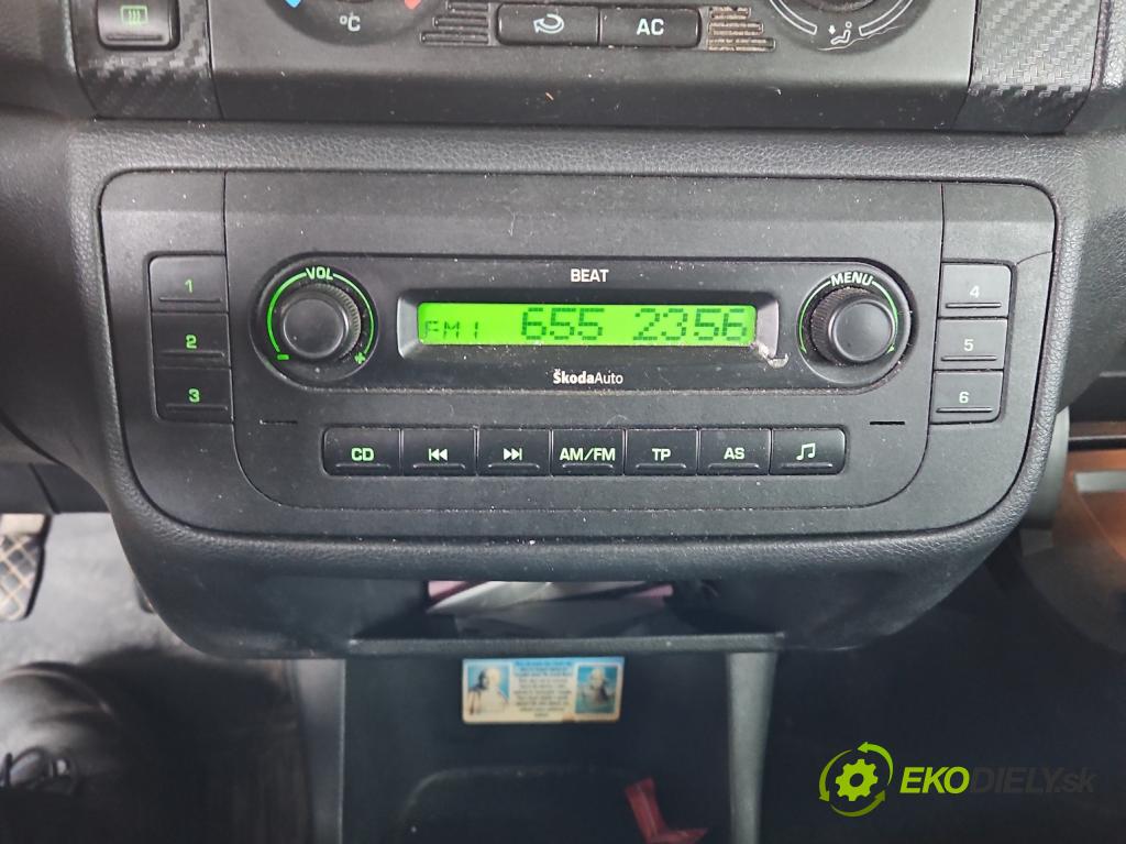 Skoda Fabia II 2007-2014 1.4 16V 86 HP manual 63 kW 1390 cm3 5- Radio originál 5J0035152