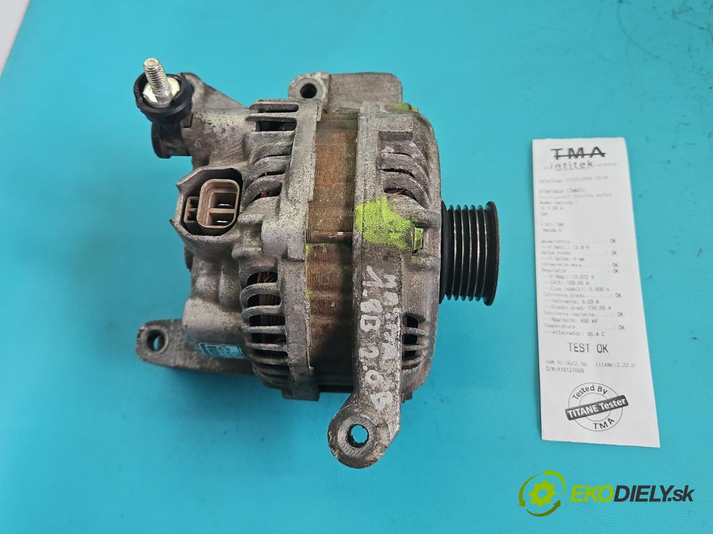 Mazda 5  2005-2010 2.0 16V 145 hp manual 107 kW 1999 cm3 5- Alternator A3TG1391A (Alternátor)